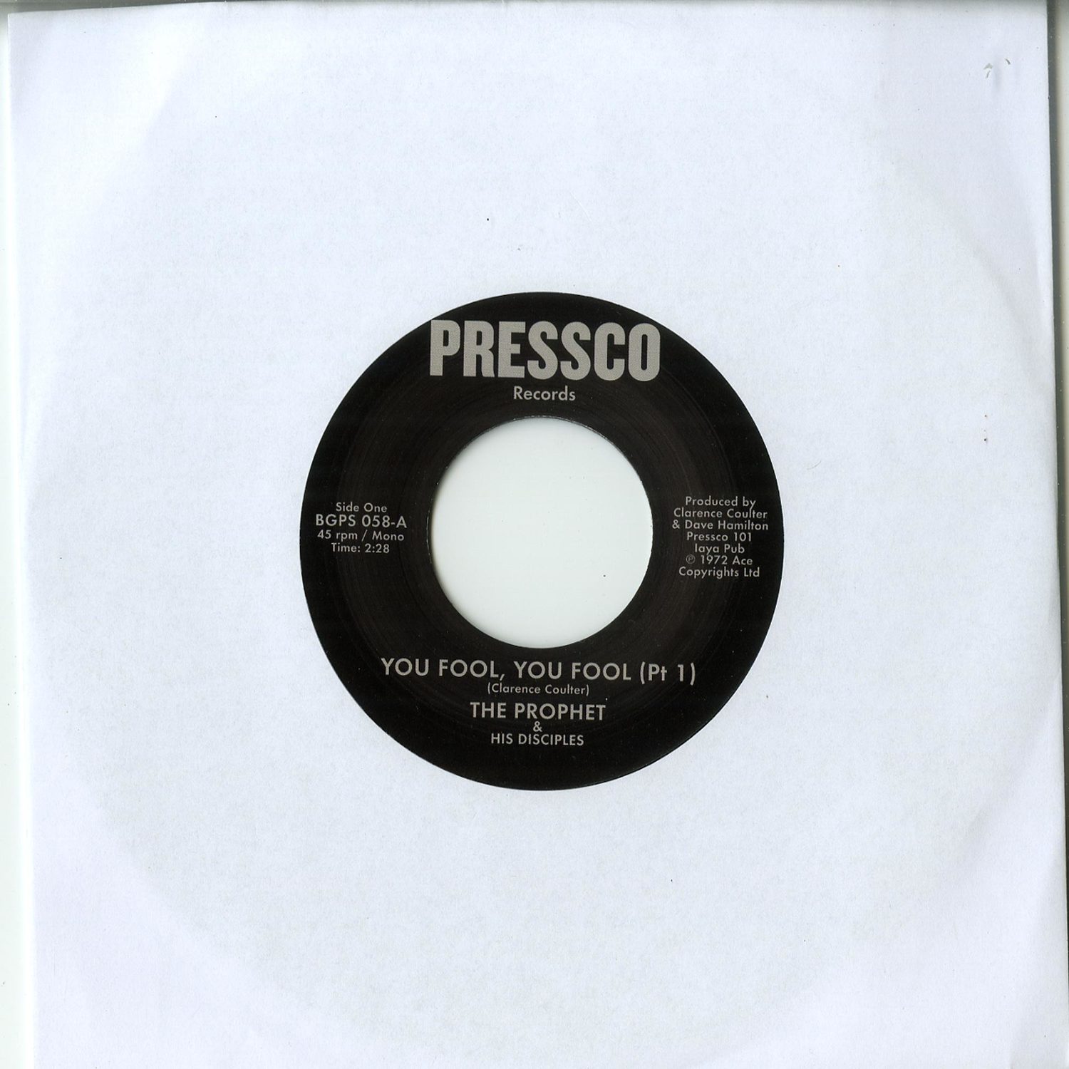 The Prophet & His Disciples - YOU FOOL, YOU FOOL 