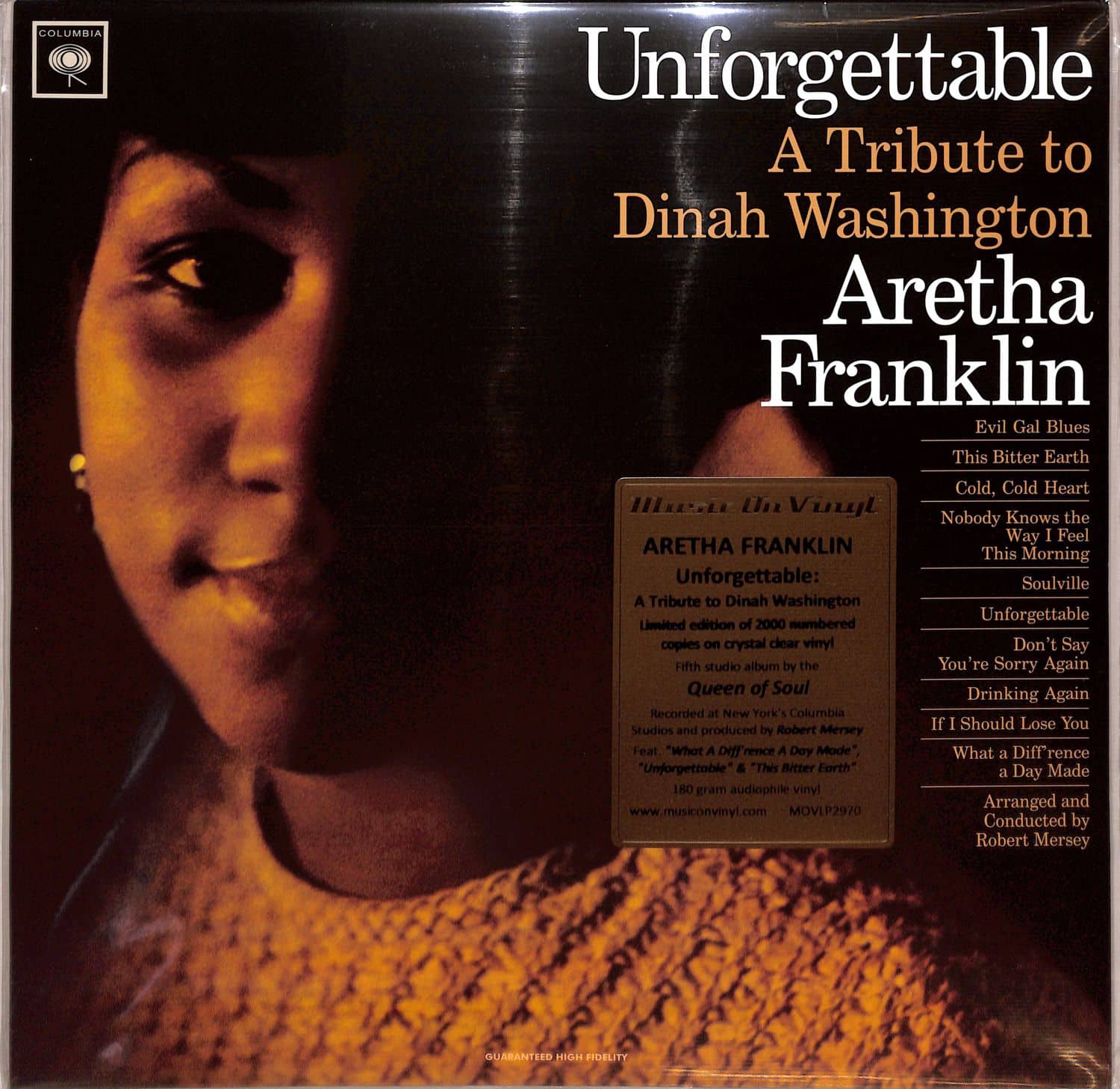 Aretha Franklin - UNFORGETTABLE - TRIBUTE TO DINAH WASHINGTON 