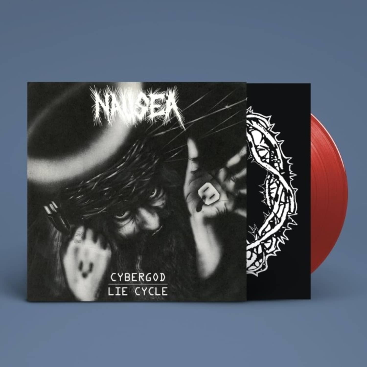 Nausea - CYBERGOD / LIE CYCLE TRANSPARENT RED VINYL EP