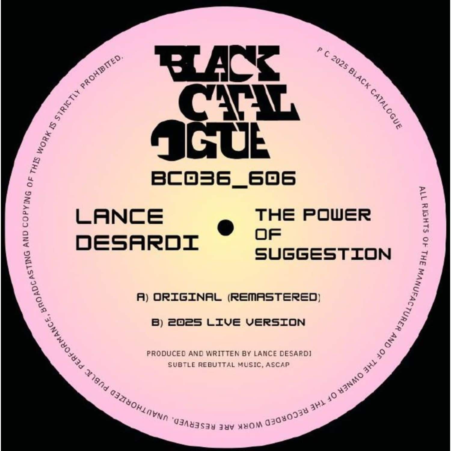 Lance DeSardi - THE POWER OF SUGGESTION 