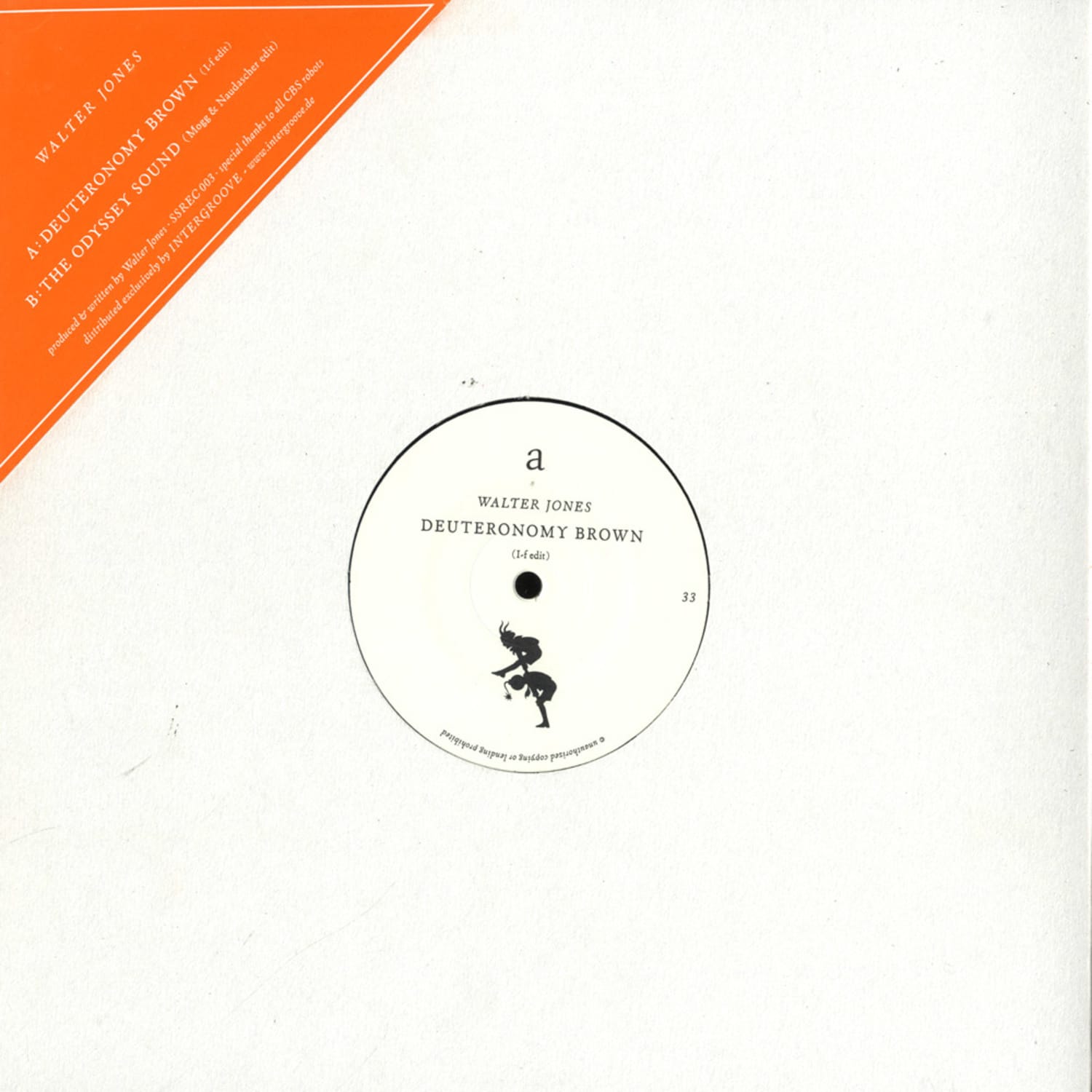 Walter Jones - DEUTERONOMY BROWN / ODYSSEY SOUND