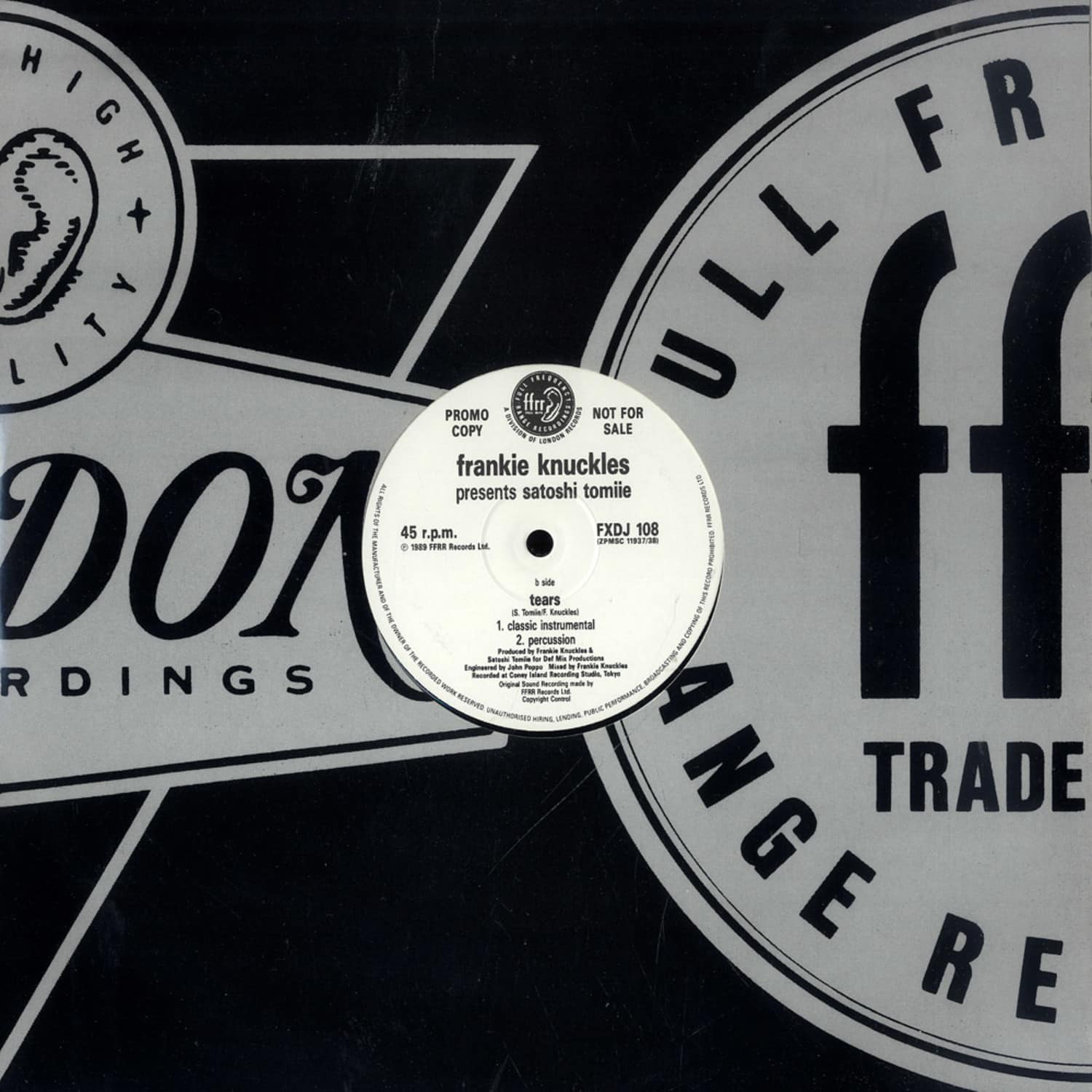 Frankie Knuckles presents Satoshi Tomiie - TEARS