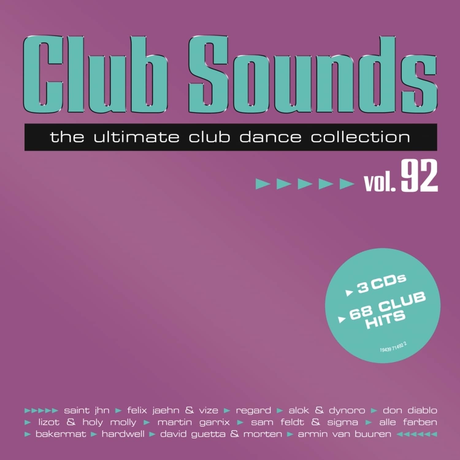 Various / Club Sounds, Vol.92 (3cd) / Nitron Media / 19439714922 / 3cd