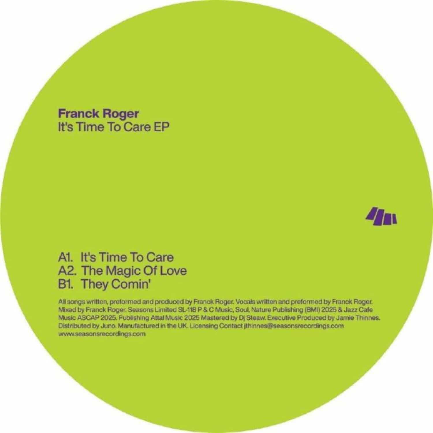 Franck Roger - ITS TIME TO CARE EP