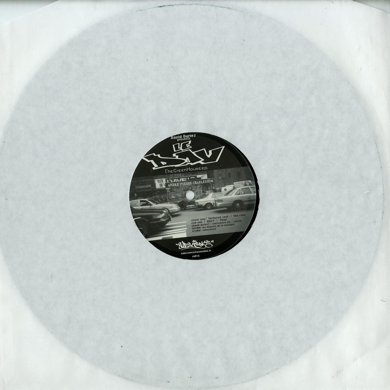 David Duriez pres Le Dav - THE GREEN HOUSE EP