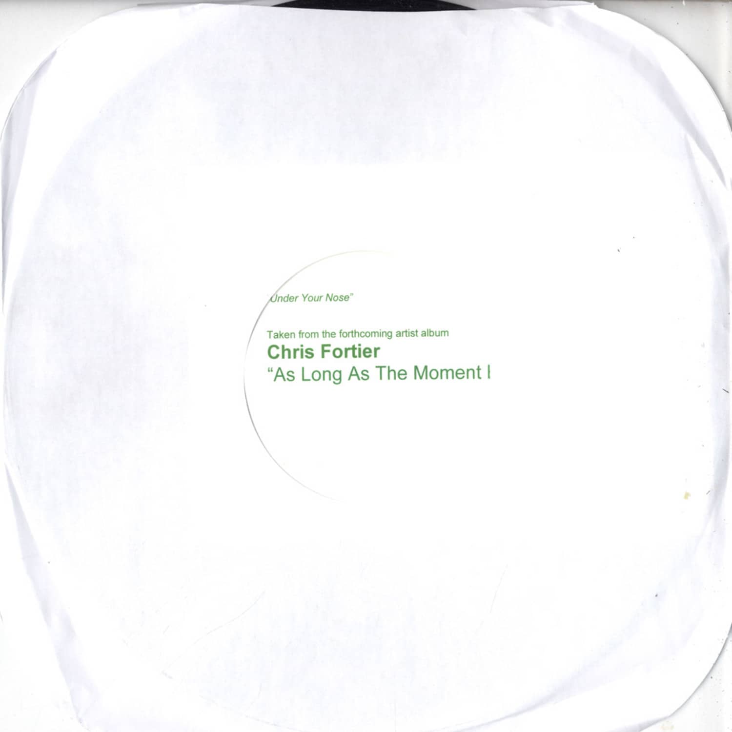 Chris Fortier - AS LONG AS THE MOMENT EXISTS