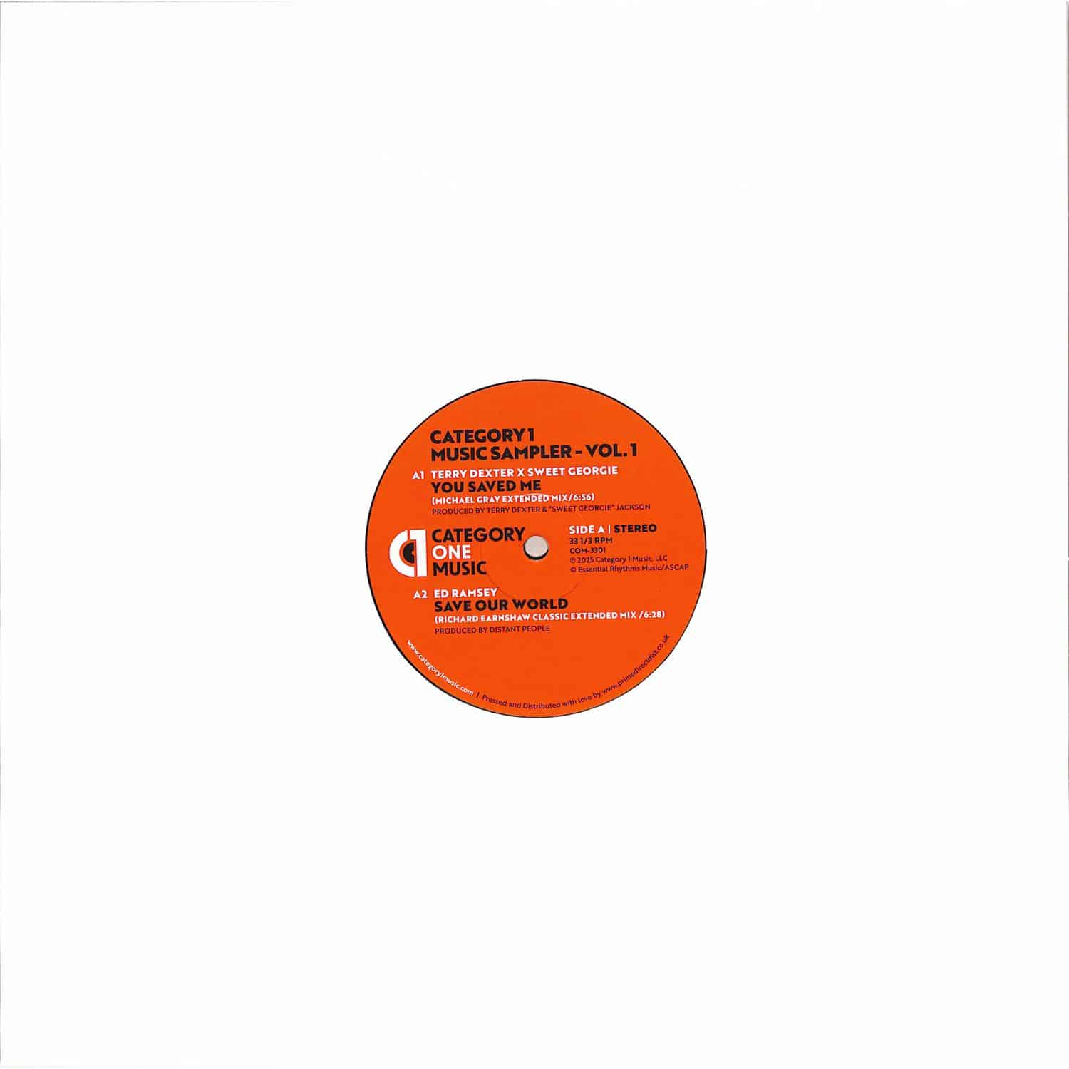 Terry Dexter / Ed Ramsey / Shawn Christopher / Lee Wilson - CATEGORY 1 MUSIC SAMPLER - VOL. 1