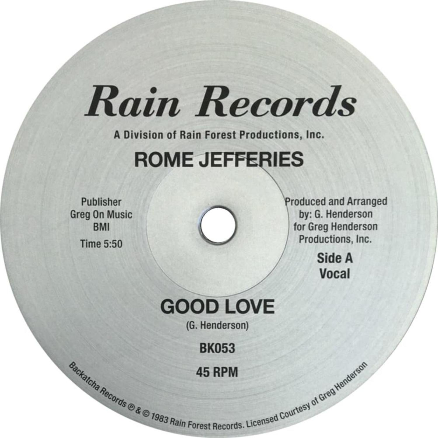 Rome Jefferies - GOOD LOVE