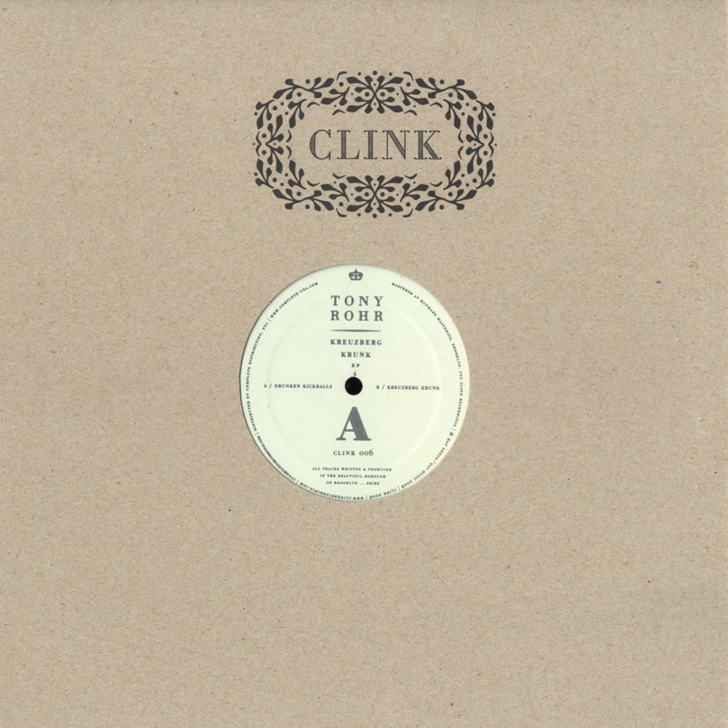 Tony Rohr - KREUZBERG KRUNK EP
