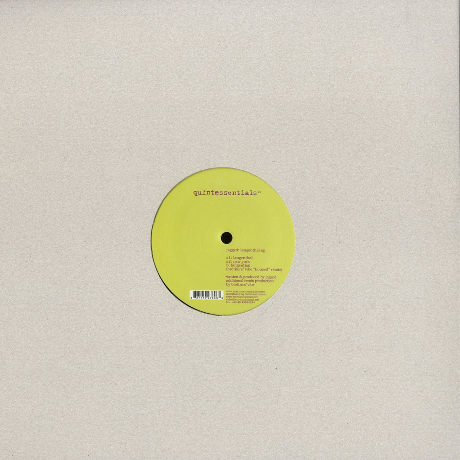 Jagged - LANGENTHAL EP