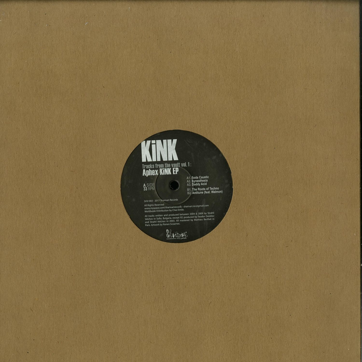 KiNK - TRACKS FROM THE VAULT VOL.1 : APHEX KINK EP