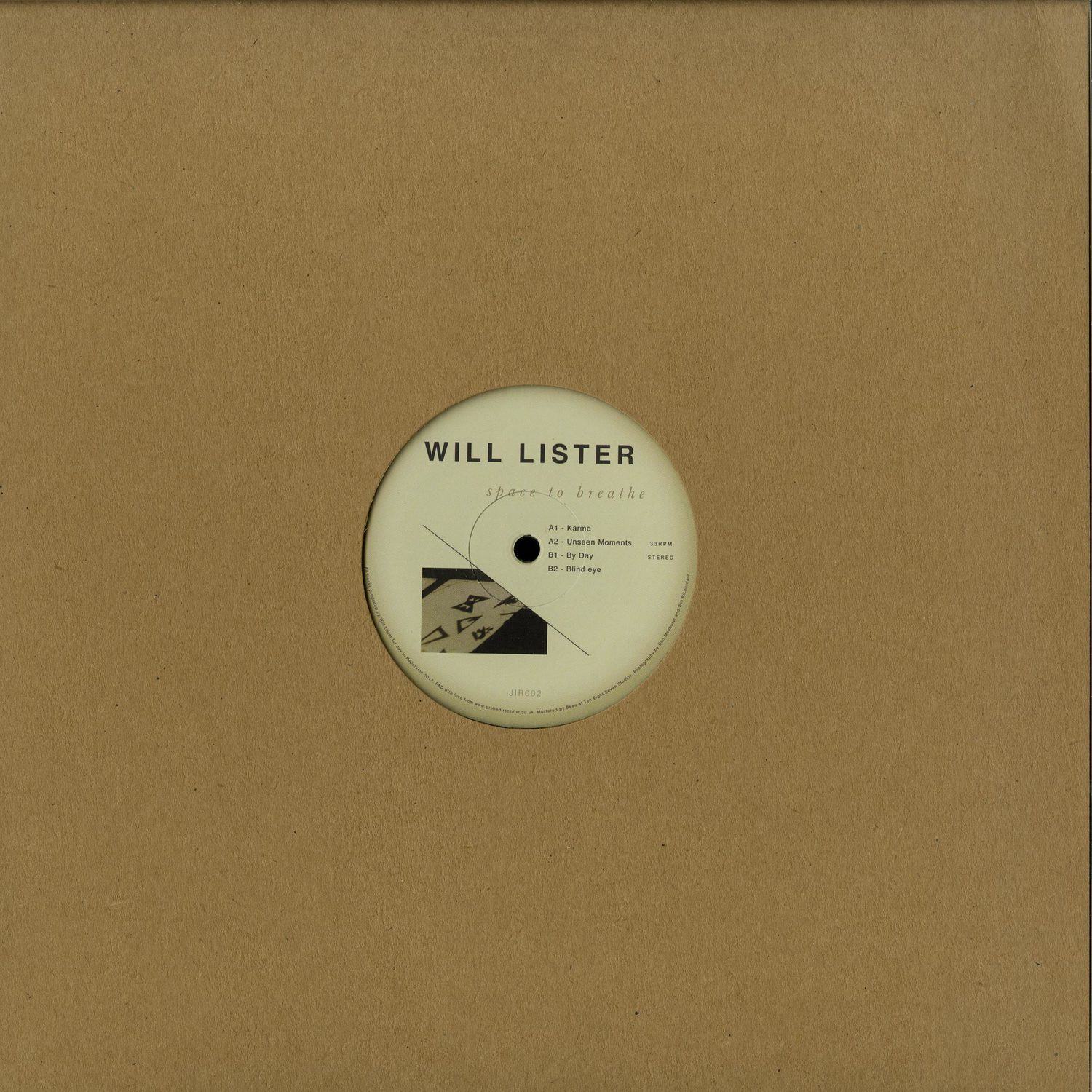 Will Lister - SPACE TO BREATH EP