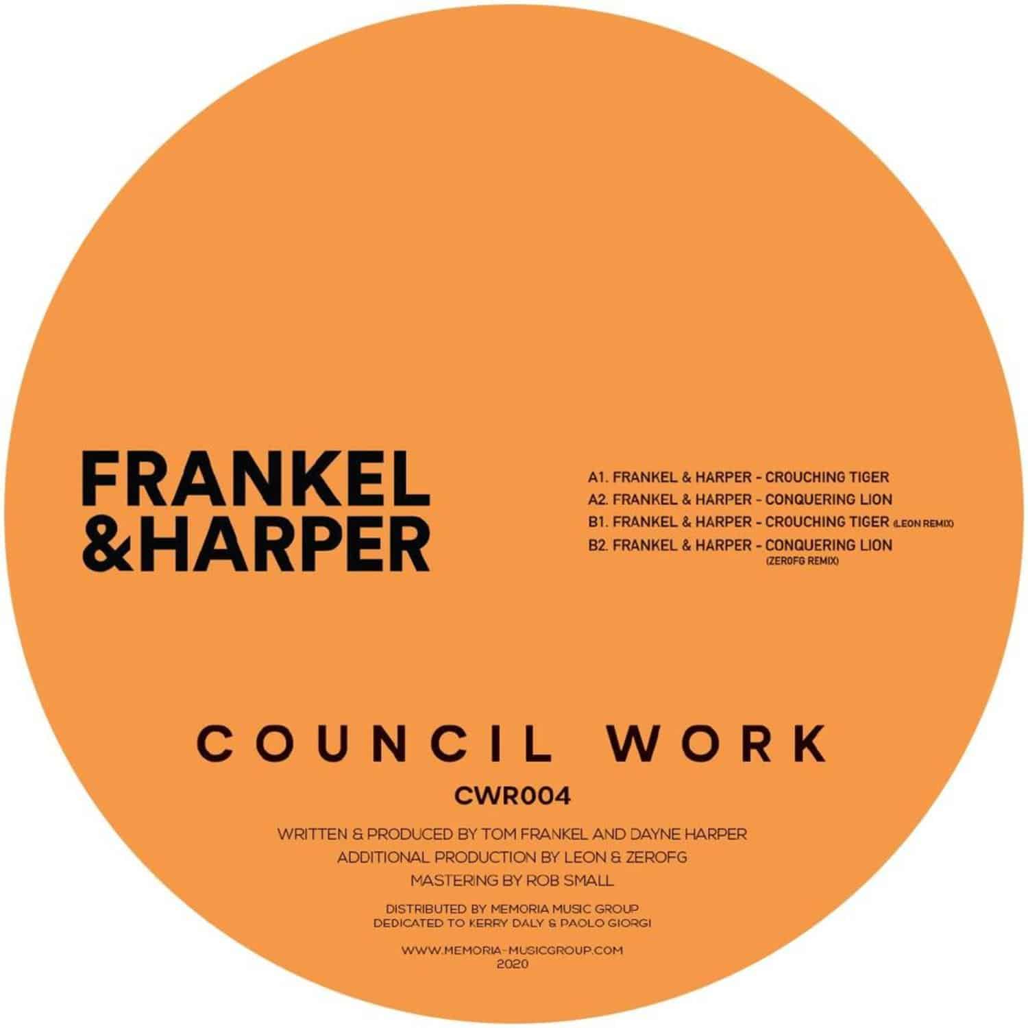 Frankel & Harper - CROUCHING TIGER EP 