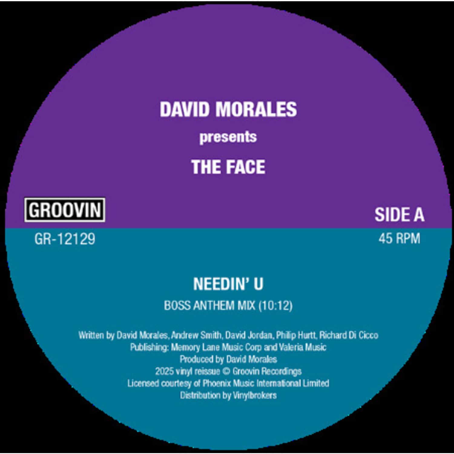 David Morales pres. The Face - NEEDIN U