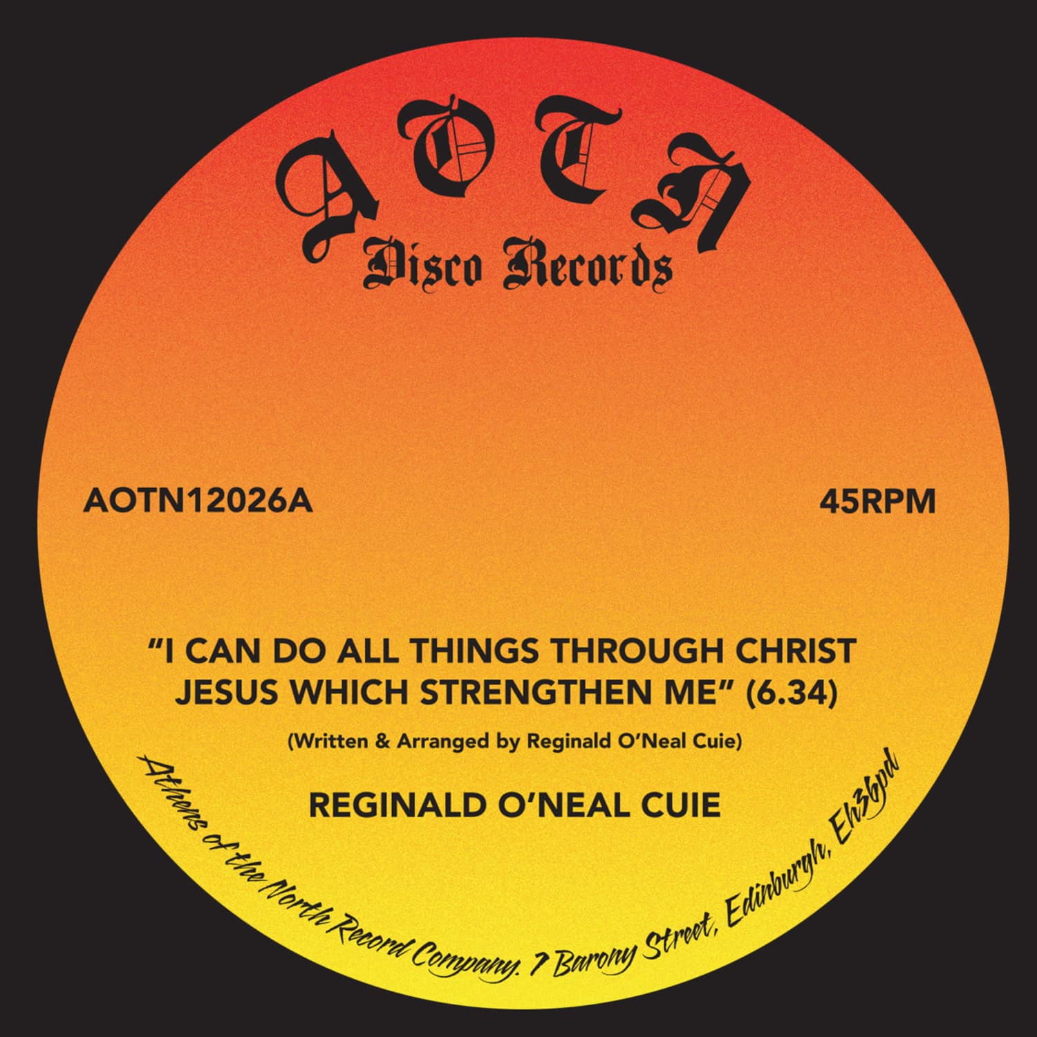 Reginald Oneal Cuie - I CAN DO ALL THINGS