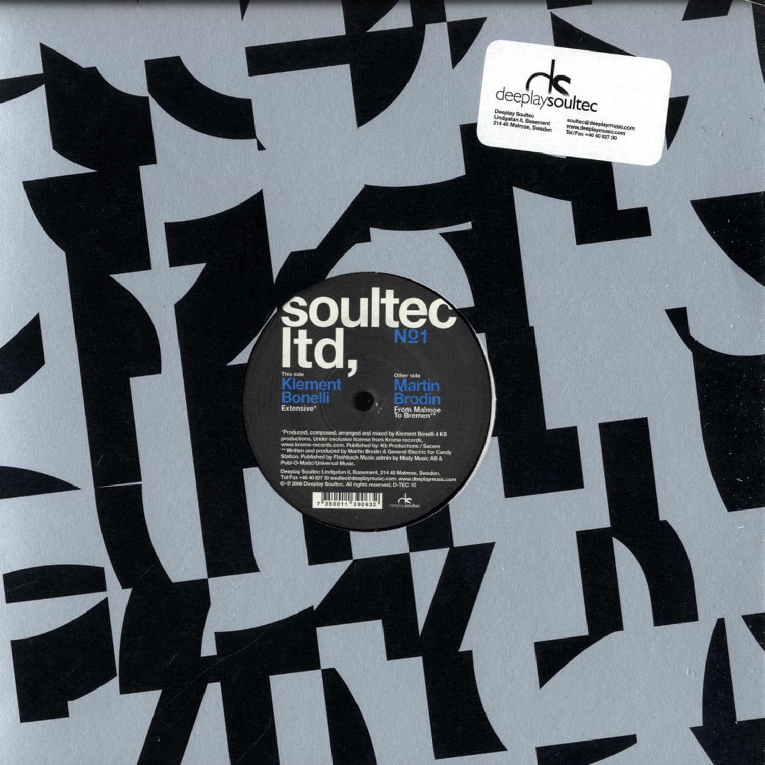 Klement Bonelli / Martin Brodin - Soultec Ltd No 1