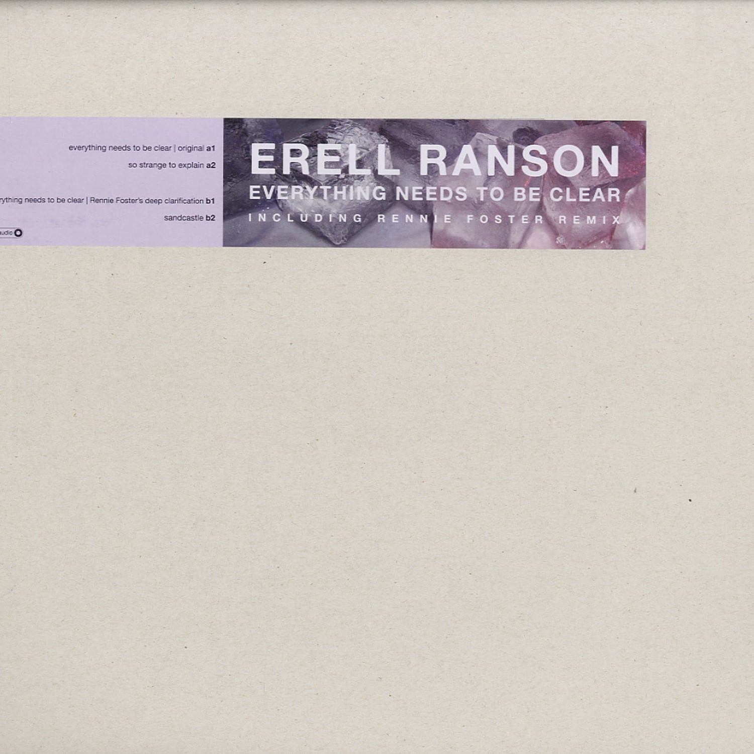 Erell Ranson - EVERYTHING NEEDS TO BE CLEAR
