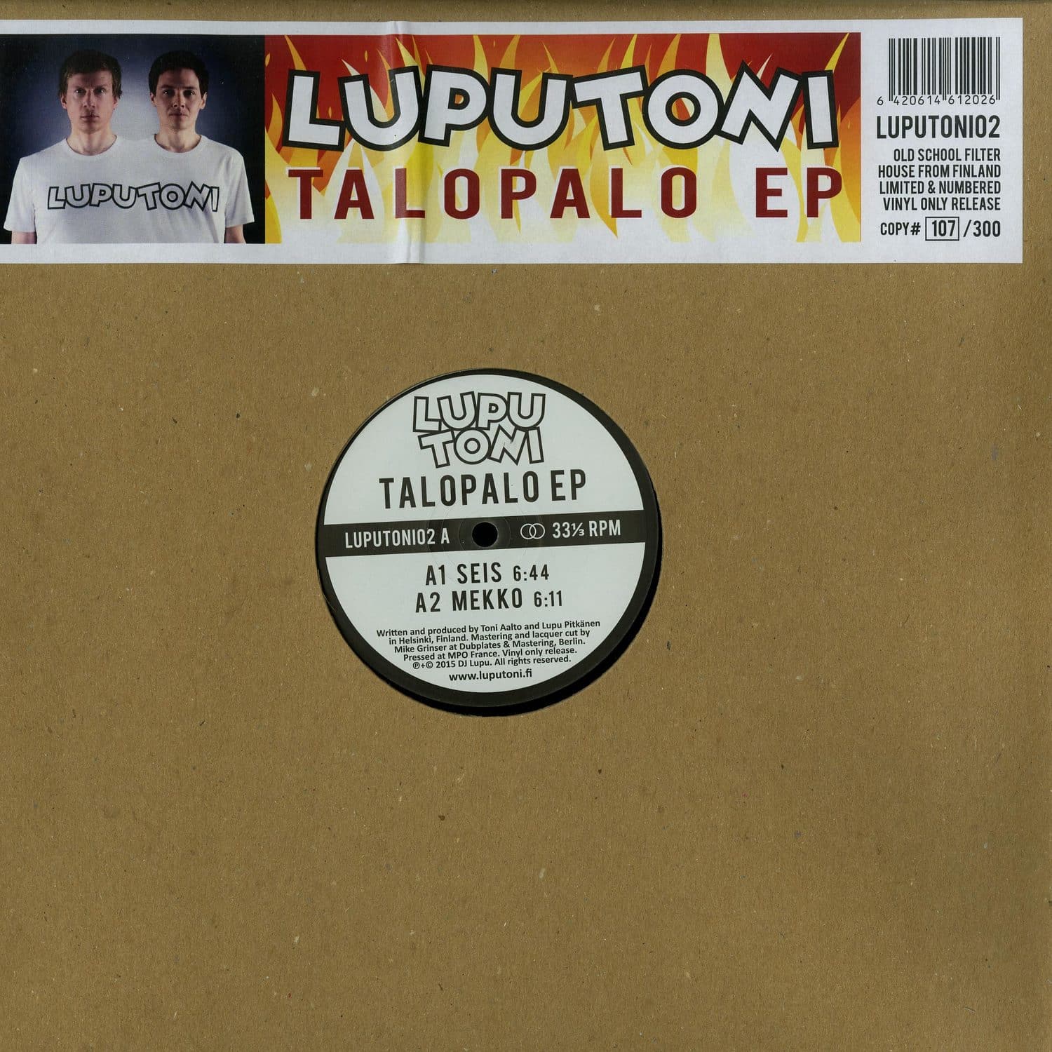 Luputoni - TALOPALO EP 