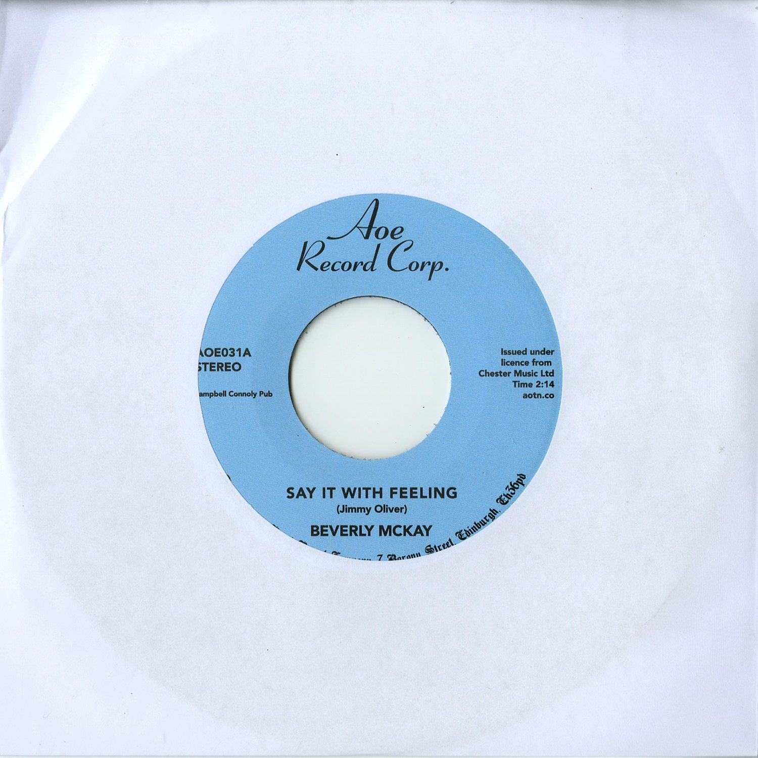 Beverly Mckay - SAY IT WITH FEELING / CONSCIENCE 