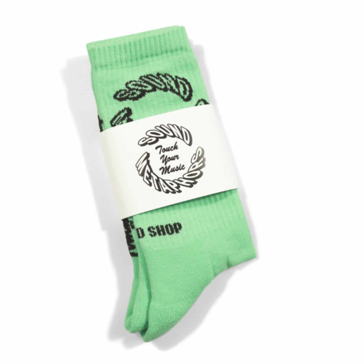 Cubwear#u#u#-#-#-#70ffb0#Socks_TYM_Green - SOCKS - TOUCH YOUR MUSIC - GREEN 