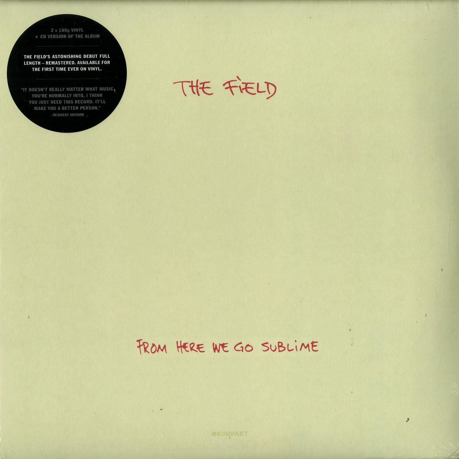 THE FIELD FROM HERE WE GO SUBLIME 2LP+CD