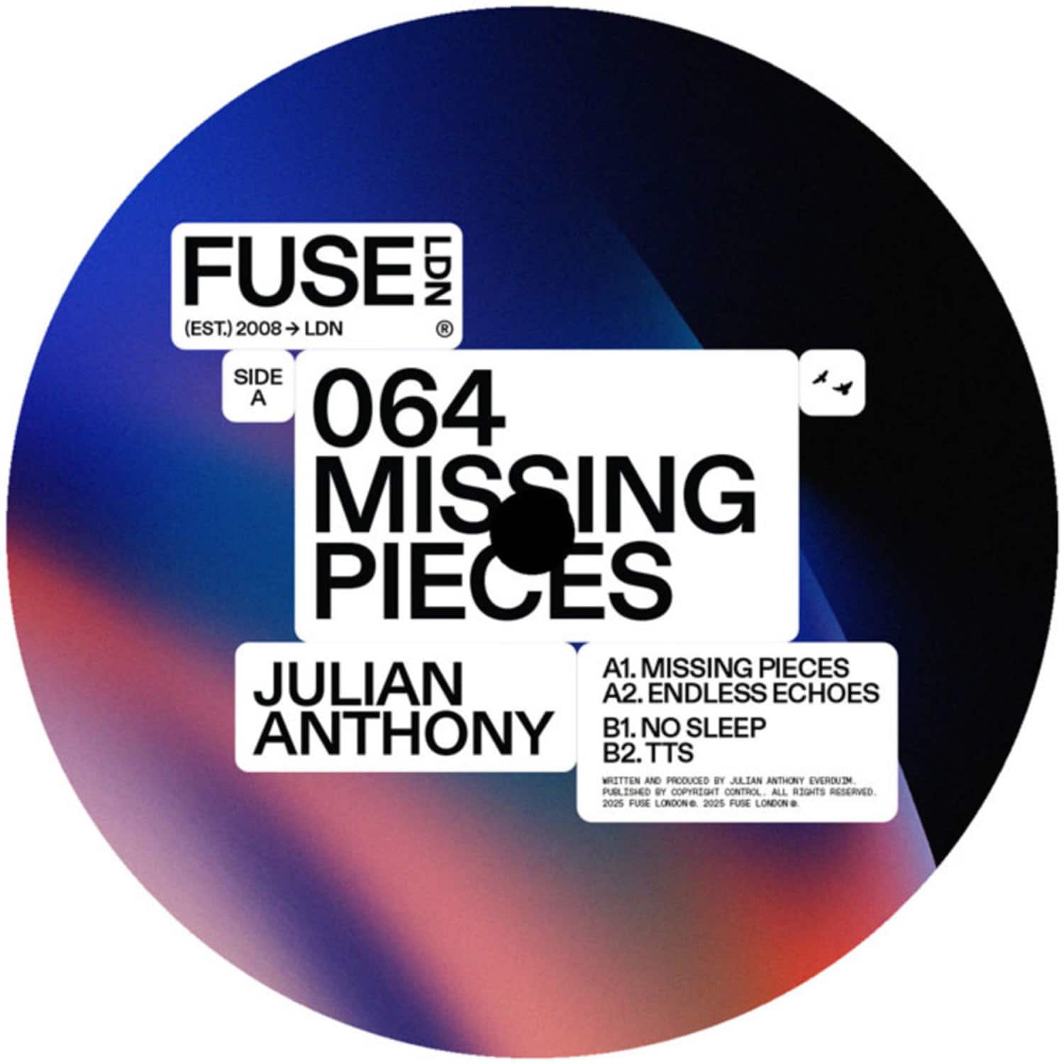 Julian Anthony - MISSING PIECES EP