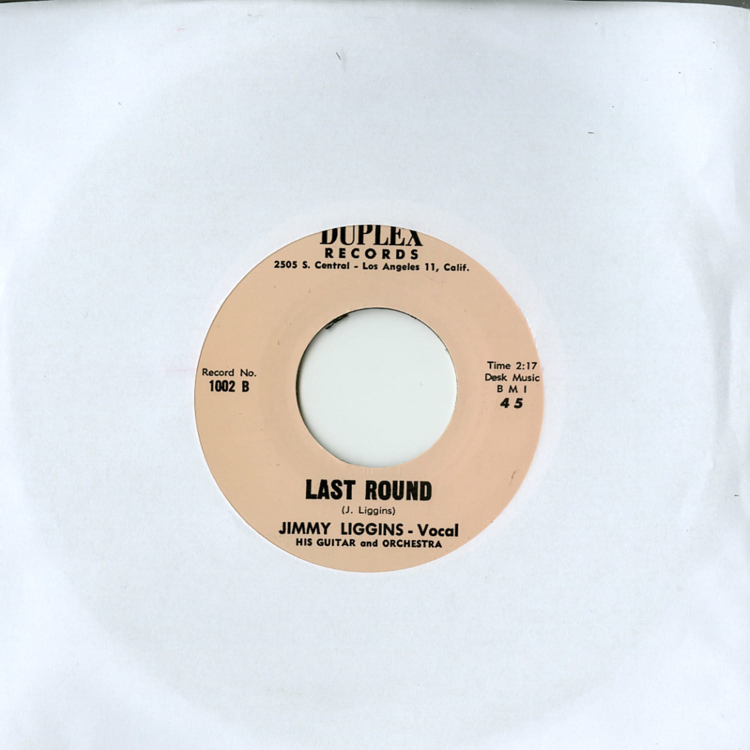 Jimmy Liggins / Ervin Rucker - LAST ROUND / HIDEOUT 