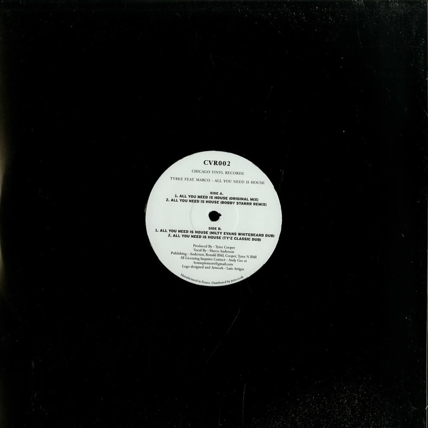 Tyree Cooper feat. Marco Anderson - ALL YOU NEED IS HOUSE