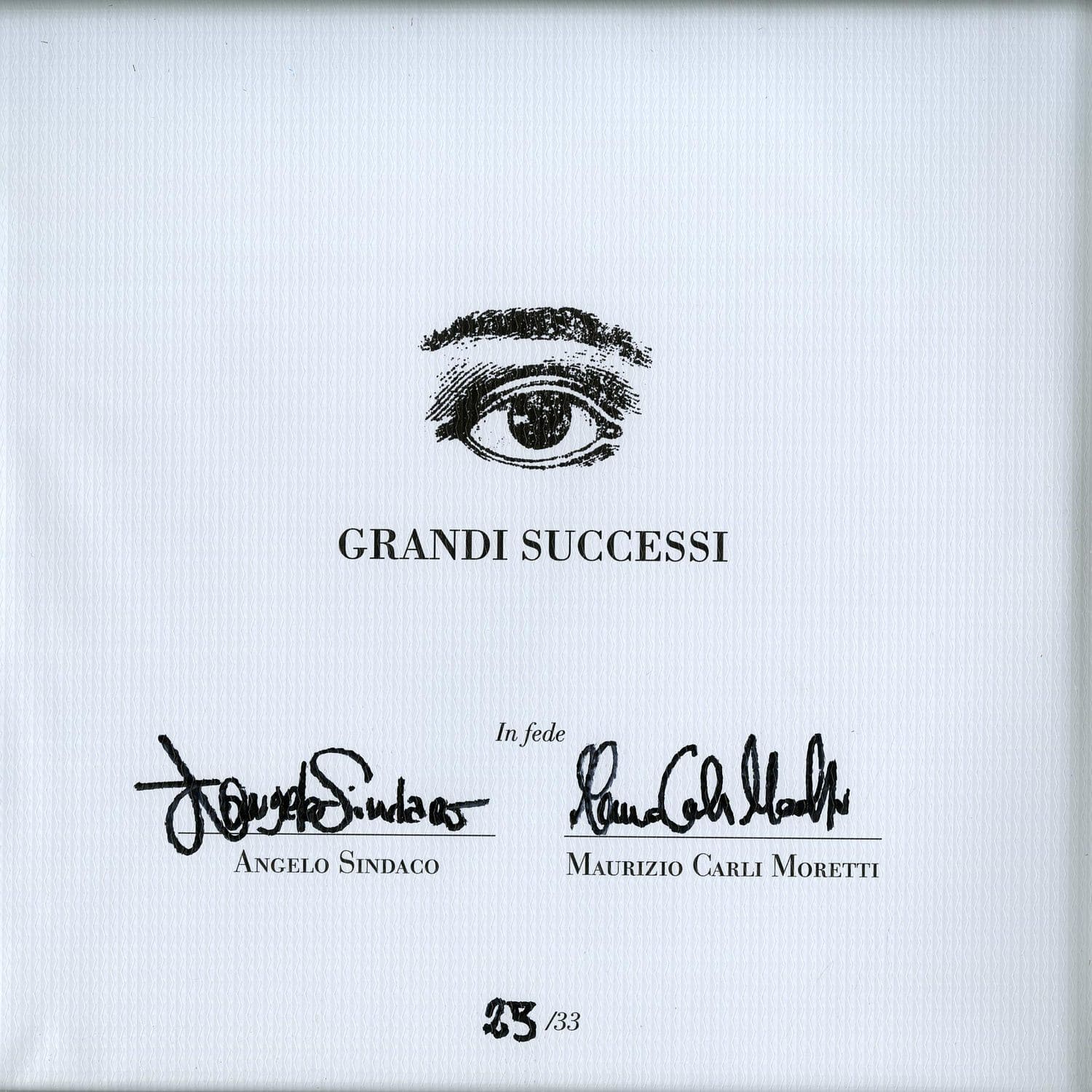 Sindaco & Carli Moretti - GRANDI SUCCESSI 
