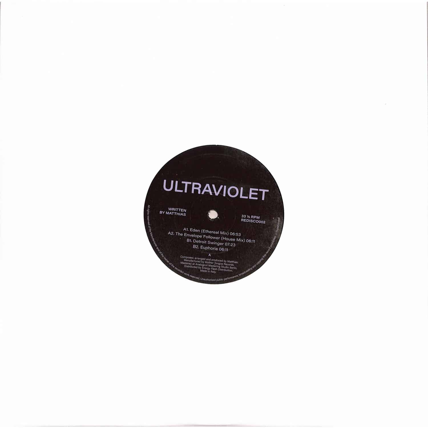 Matthias - ULTRAVIOLET EP 
