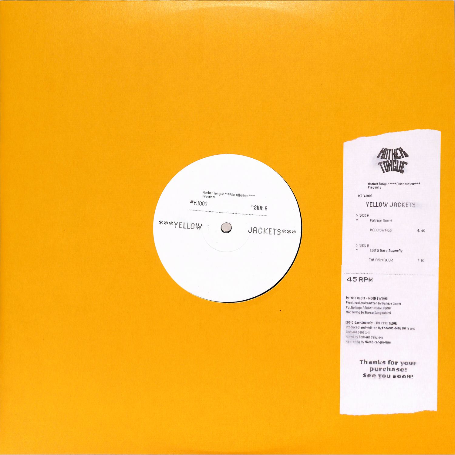 Patrice Scott / Edb & Gary Superfly - YELLOW JACKETS VOL.3