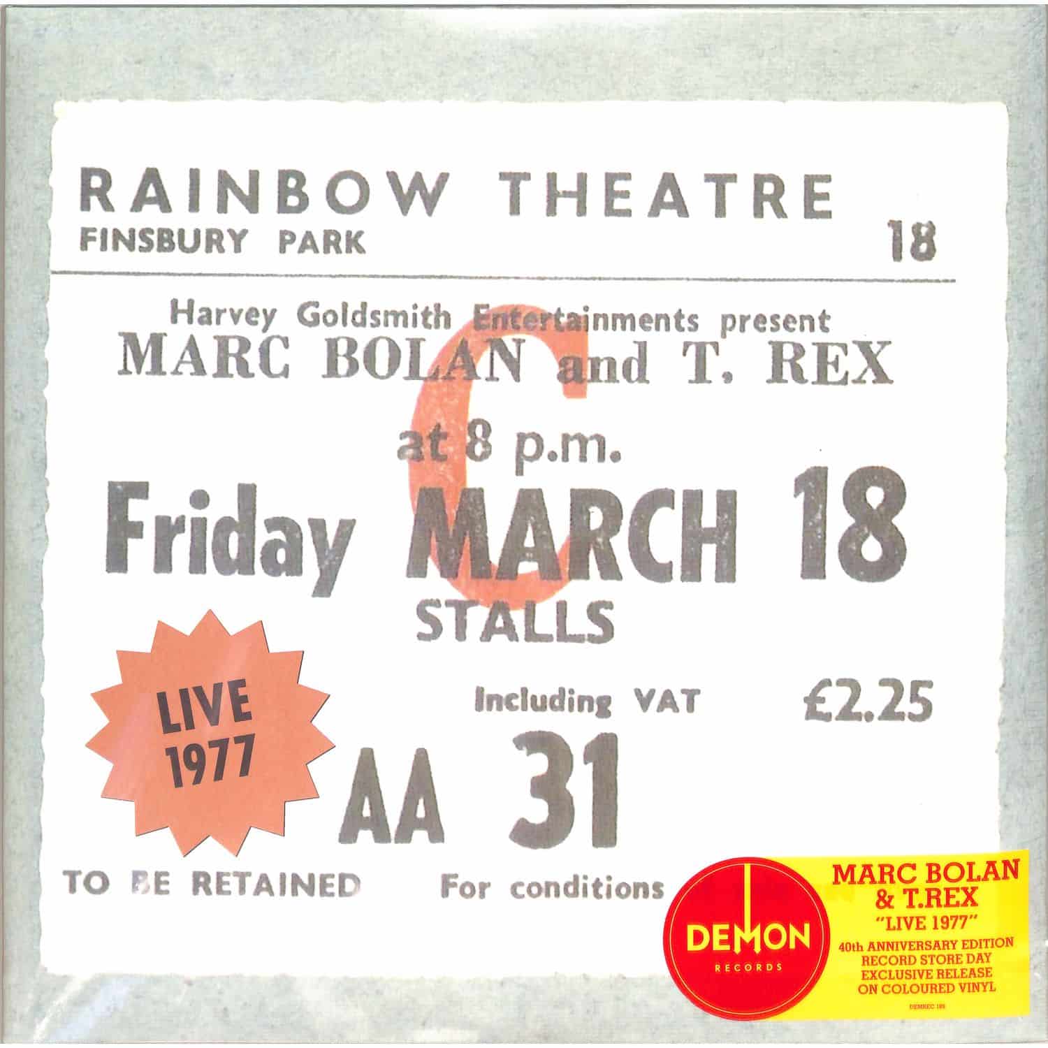 Marc Bolan & T.Rex - LIVE 1977 - 40 ANNIV. EDITON 