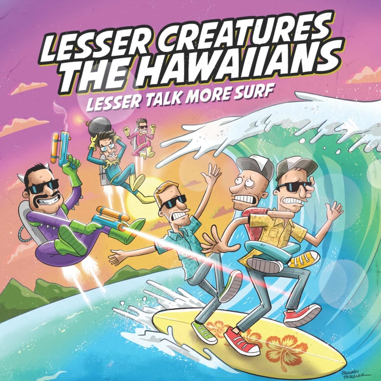  The Hawaiians / Lesser Creatures - LESSER TALK MORE SURF 