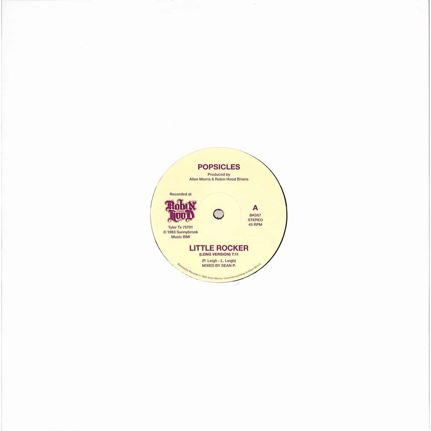 Popsicles - LITTLE ROCKER LONG VERSION MIXED BY SEAN P. / LITTLE ROCKER GE-OLOGY BLOCK PARTY REMIX MIXED BY GE-OLOGY