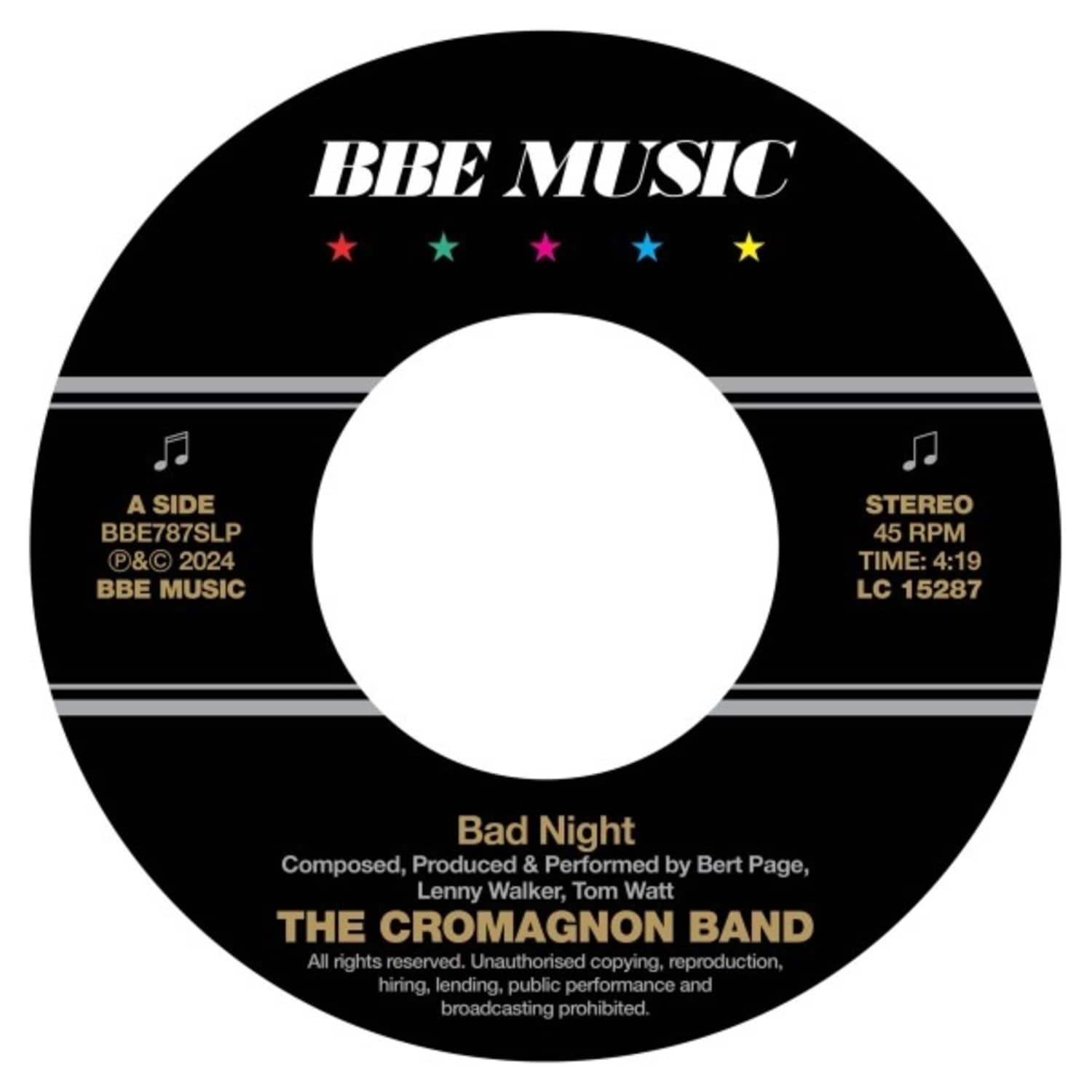 The Cromagnon Band - BAD NIGHT / QUADRANT 