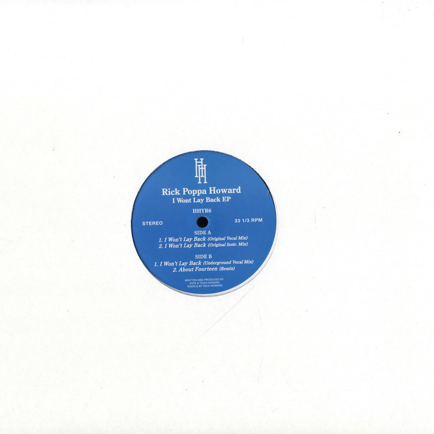 Rick Howard - I WONT LAY BACK EP