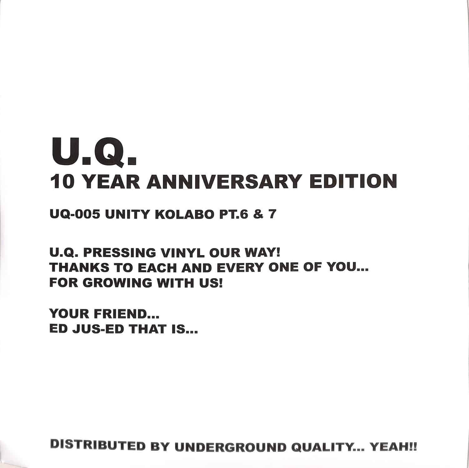 Various Artists  - UNITY KOLABO PART 6 & 7 