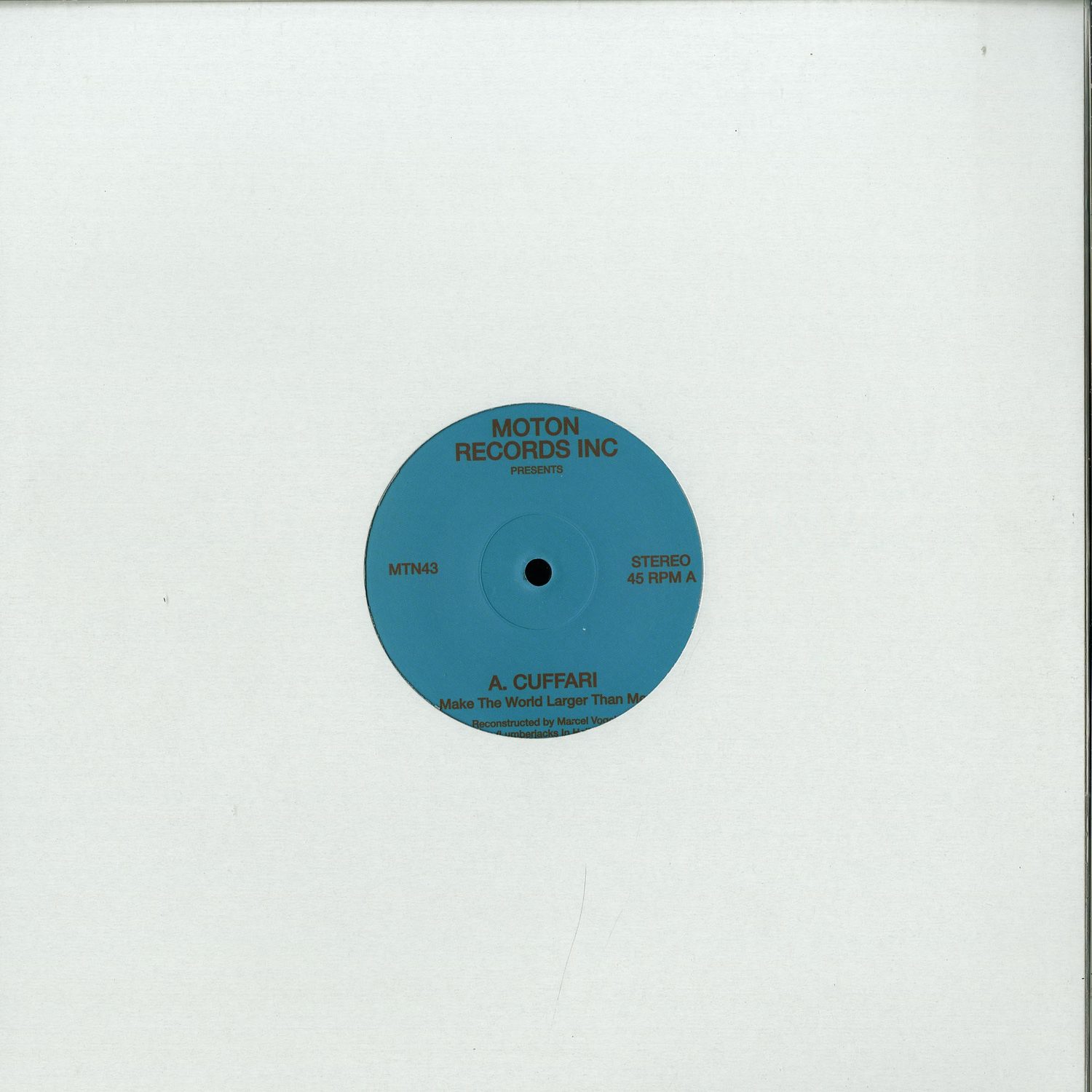 Moton Records Inc - CUFFARI