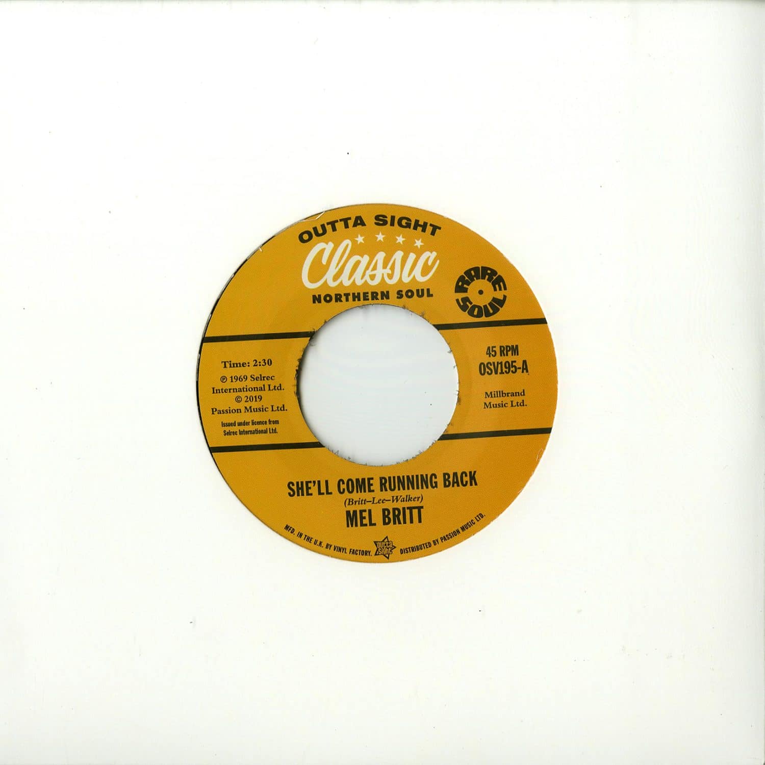 Mel Britt / The Group feat. Cecil Washington - SHE LL COME RUNNING BACK / I DONT LIKE TO LOSE 