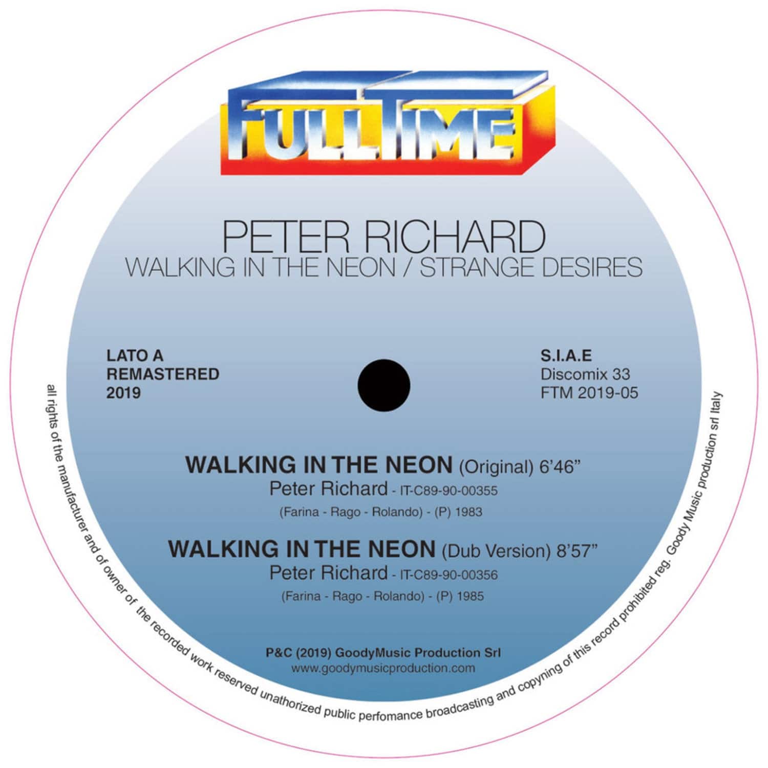 Peter Richard - WALKING IN THE NEON / STRANGE DESIRES