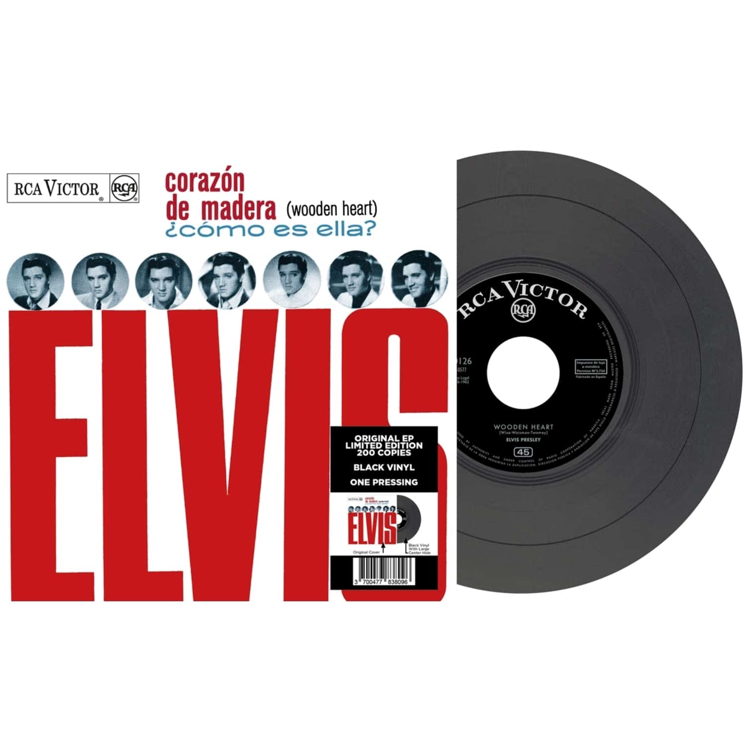 Elvis Presley - EP ETRANGER N13 - CORAZON DE MADERA 
