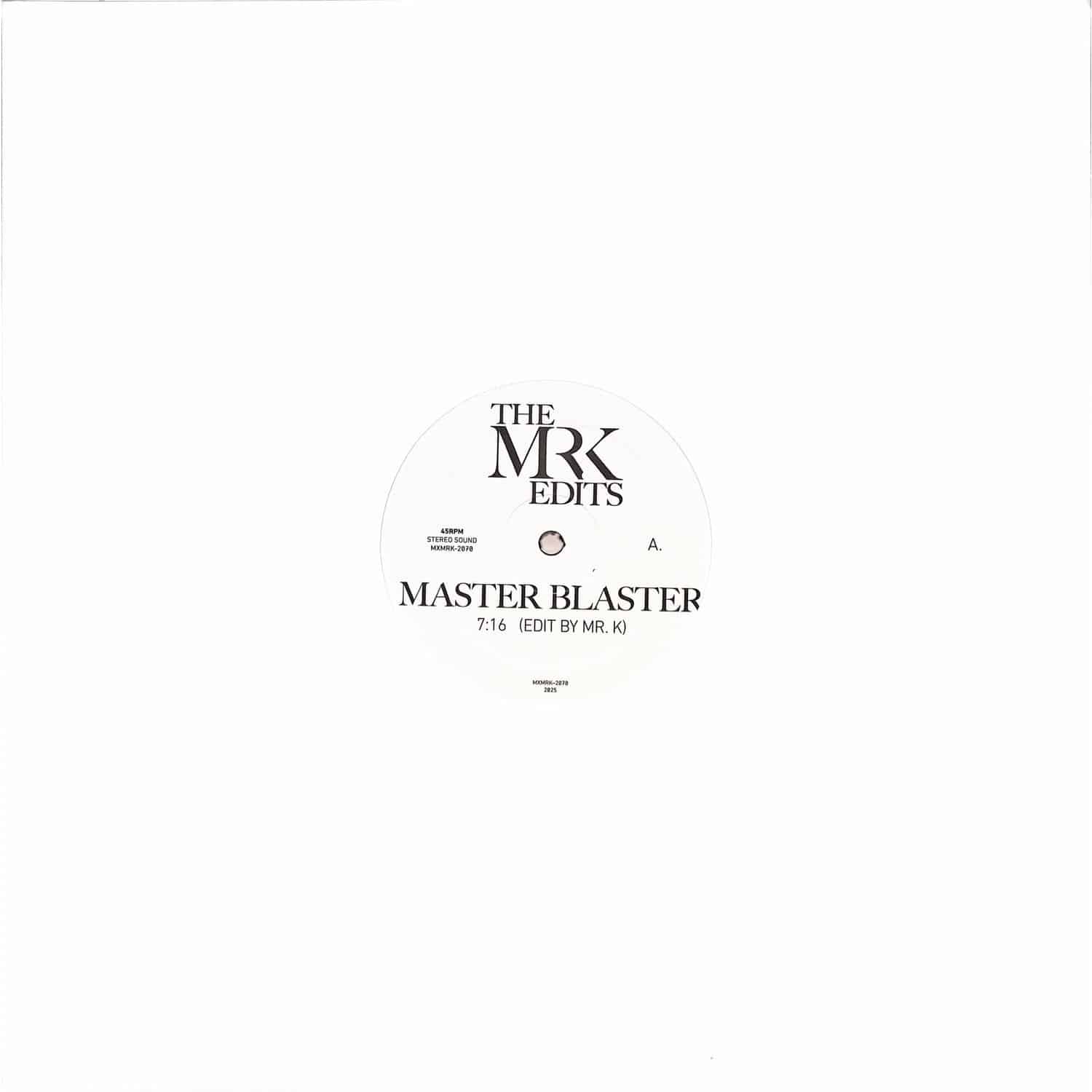 The MRK Edits - MASTER BLASTER / I WAS MADE TO LOVING HER