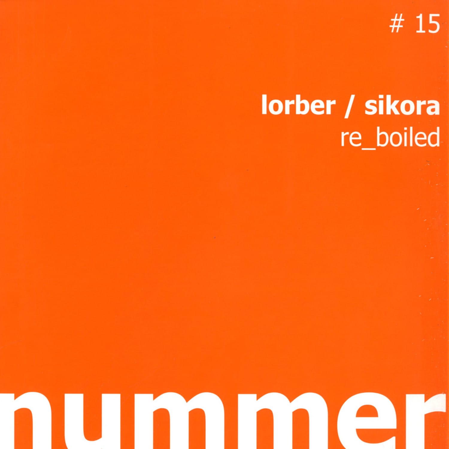 Lorber / Sikora - RE-BOILED