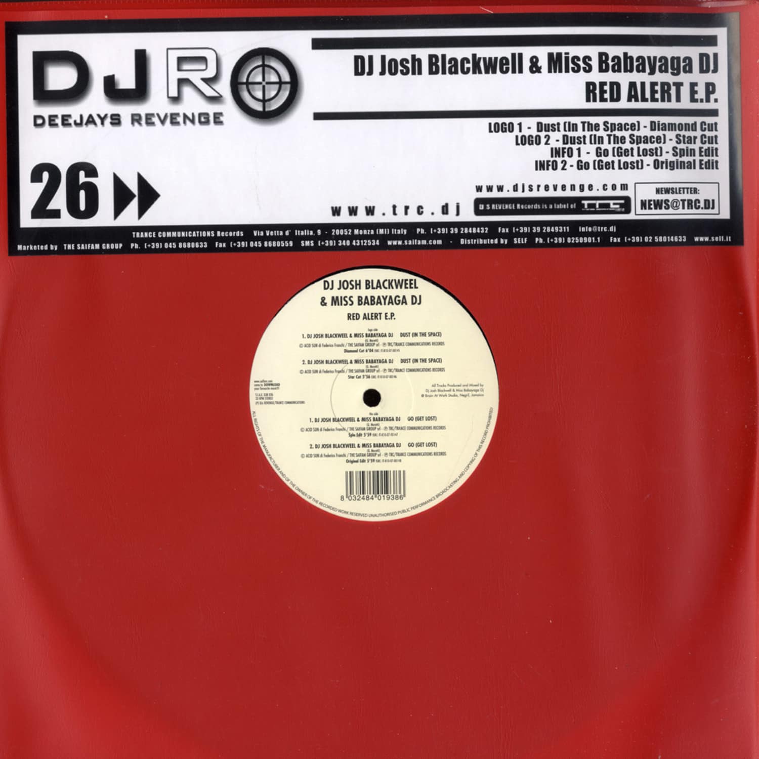 Dj Josh Blackwell & Miss Babayaga DJ - RED ALERT EP
