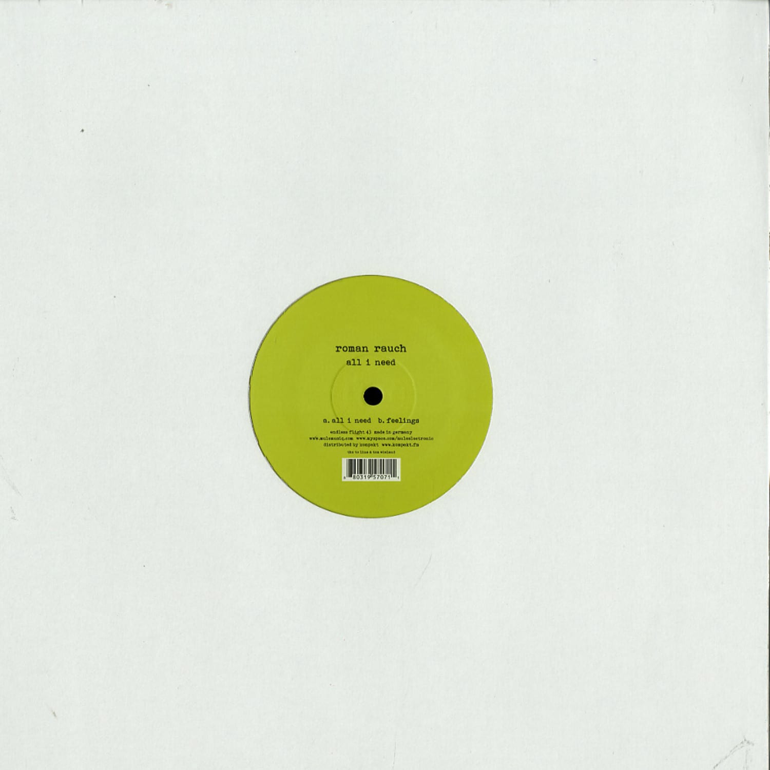 Roman Rauch - ALL I NEED