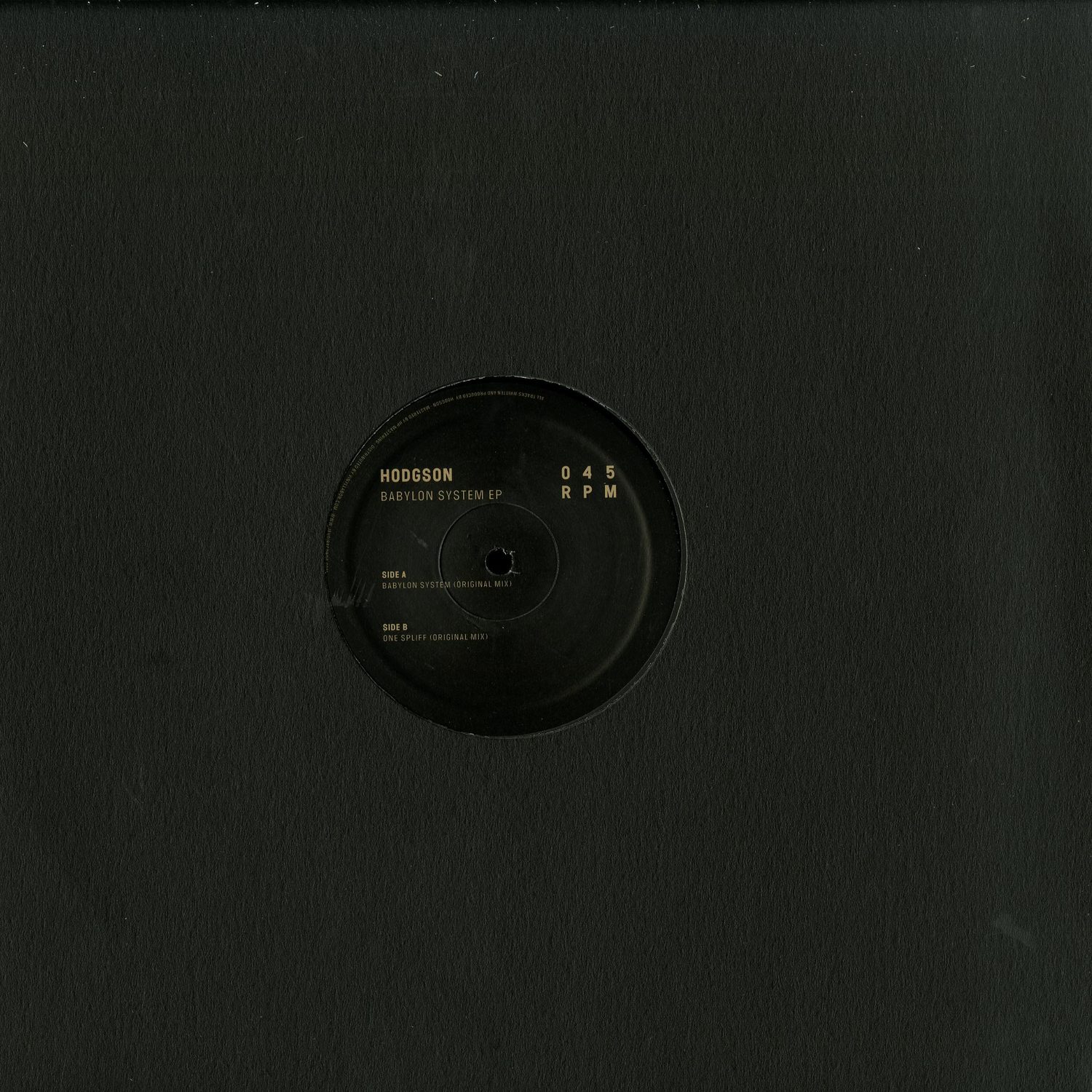 Hodgson - BABYLON SYSTEM EP 