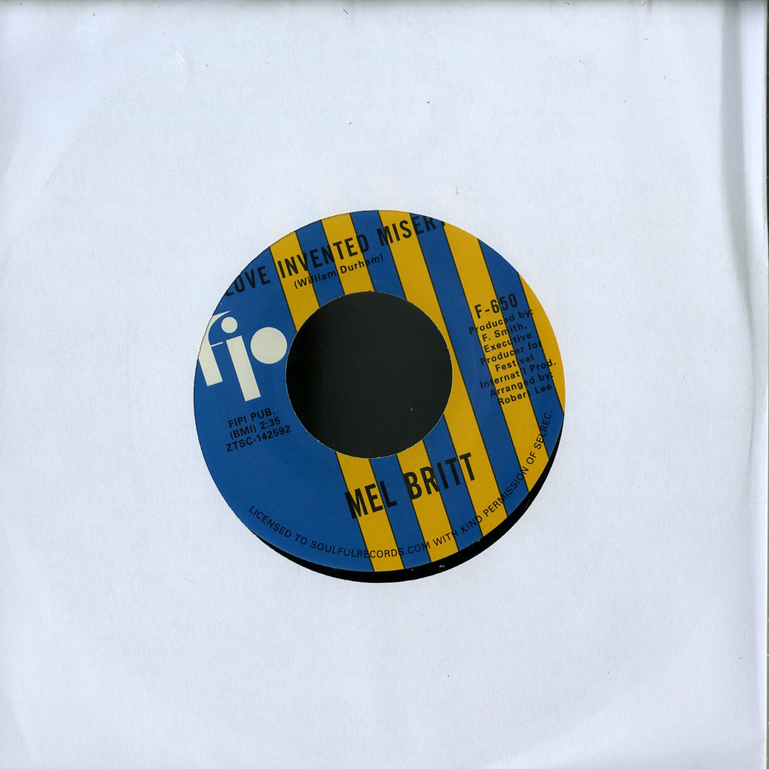 Mel Britt - LOVE INVENTED MISERY 