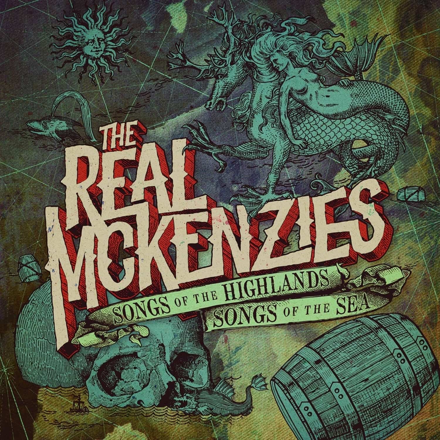 Real McKenzies - SONGS OF THE HIGHLANDS, SONGS OF THE SEA Transparent Red Vinyl