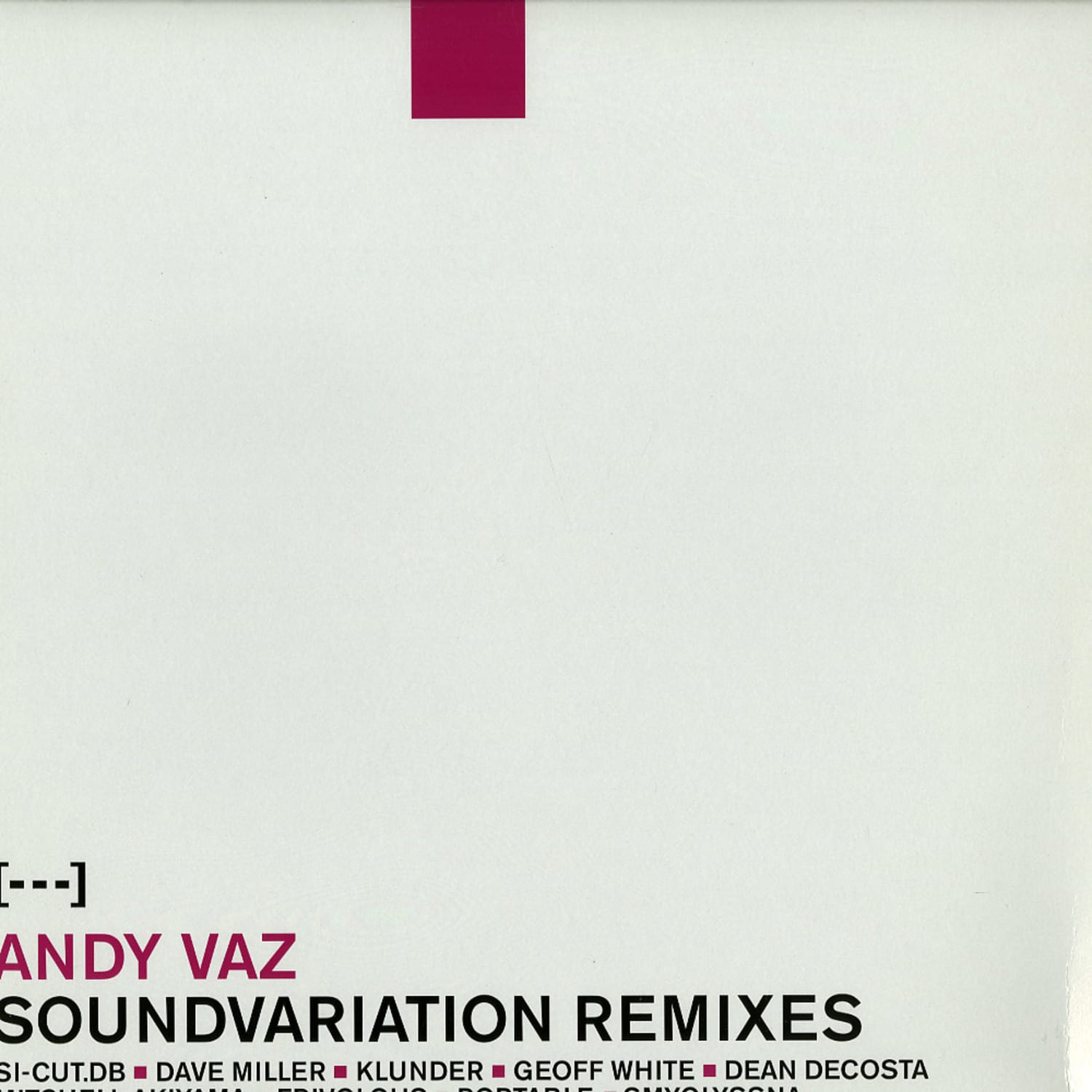 Andy Vaz - SOUND VARIATION REMIXES 5-5 