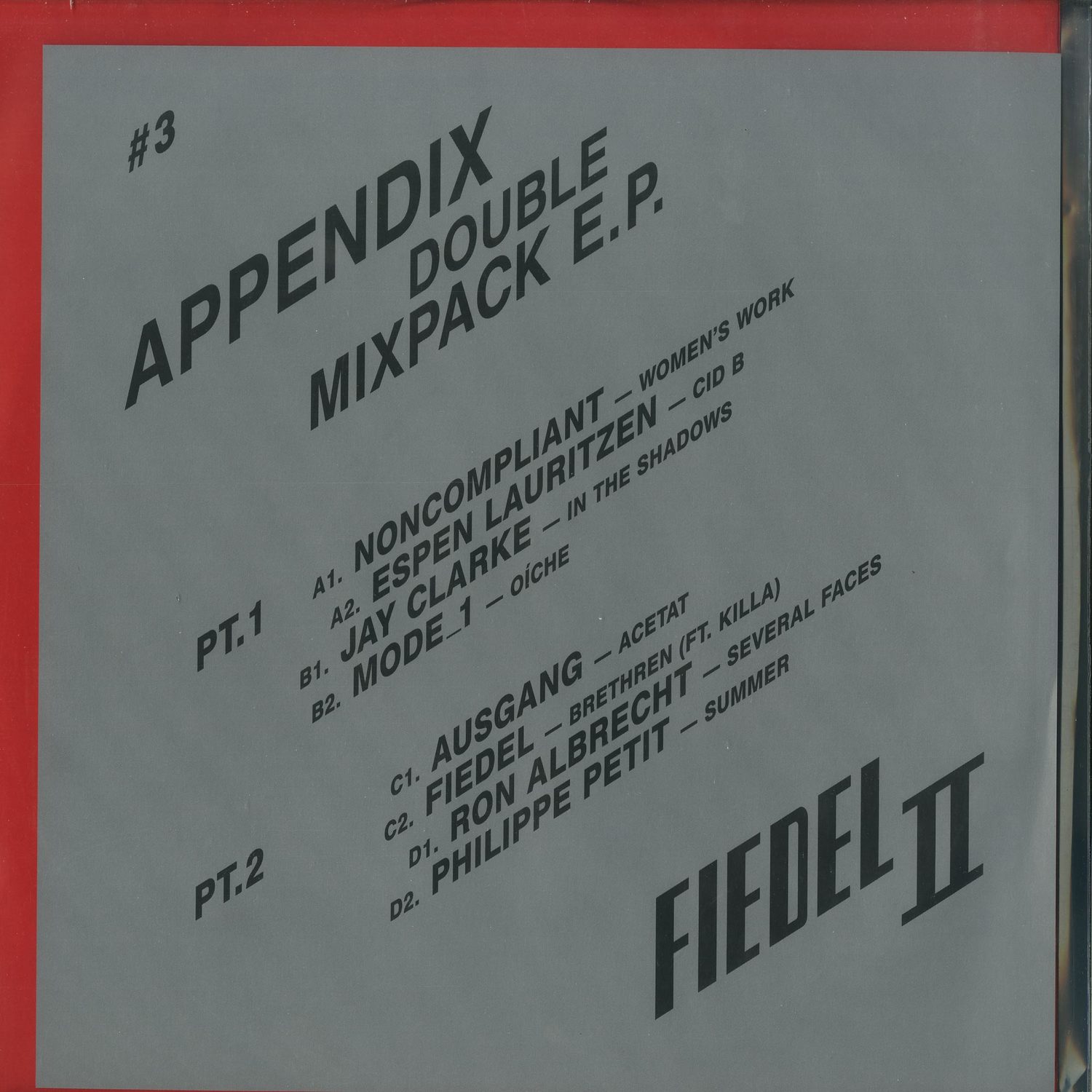 Various Artists - APPENDIX - DOUBLE MIXPACK E.P
